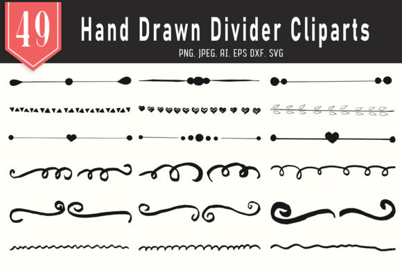 45 Handmade Dividers Graphics for Clean Content