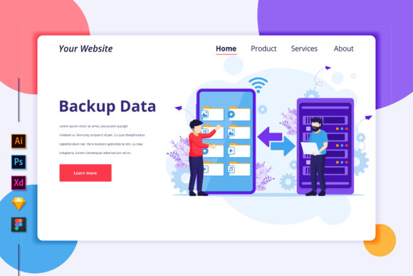 Backup Data Graphic for Marketing