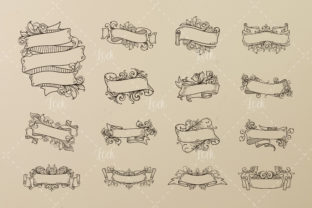 Floral Baroque Graphics for Crafts