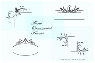 Floral Frames and Borders for Graphics and Crafts