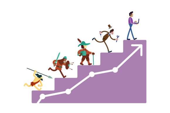 Human History Timeline Graphics for Crafting