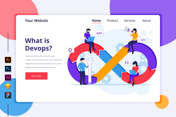 Programmers at Work Graphics for Modern Landing Pages
