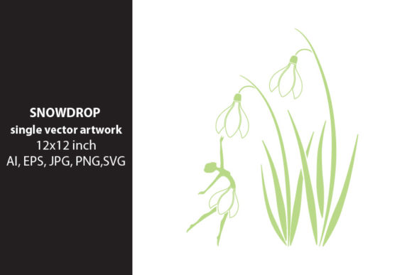 Snowdrop Flower Vector Artwork for Branding and Marketing