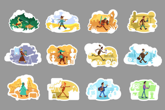 Time Period People Graphics for Crafting