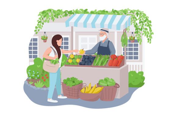 Vegetable Market Graphics for Modern Branding