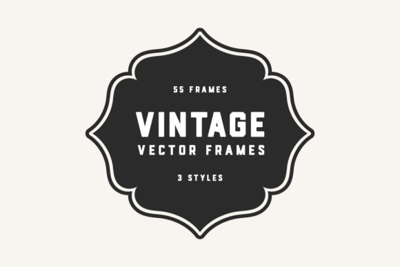 Vintage Outline Badges for Graphic Design