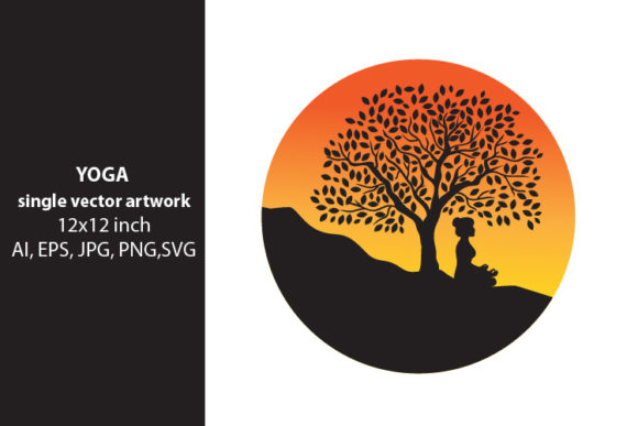 YOGA Vector Artwork for Branding and Packaging